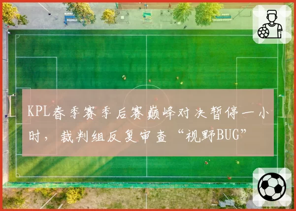 KPL春季赛季后赛巅峰对决暂停一小时,裁判组反复审查“视野BUG”